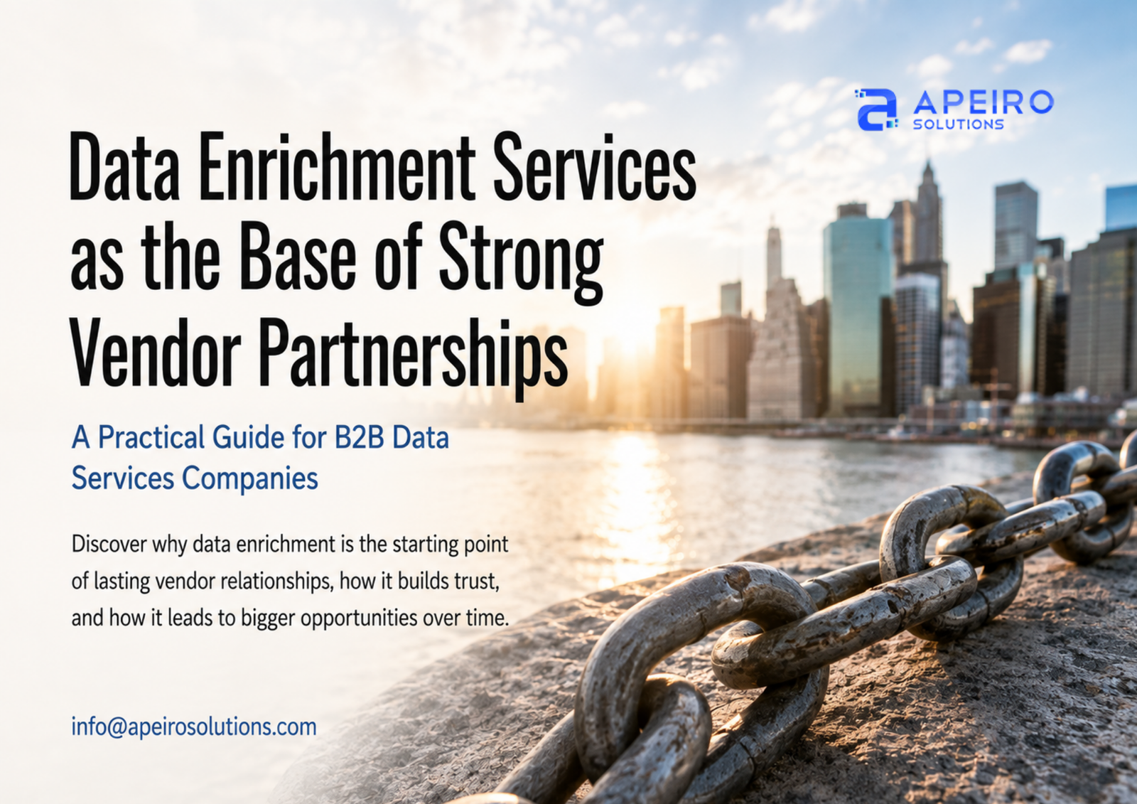 Data Enrichment Services as the Base of Strong Vendor Partnerships