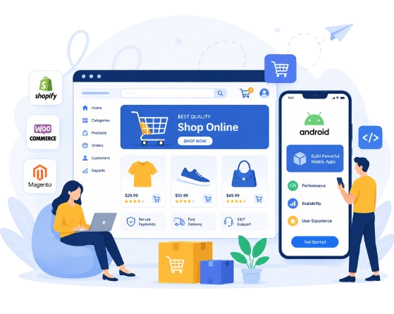 E-commerce and Android App Development